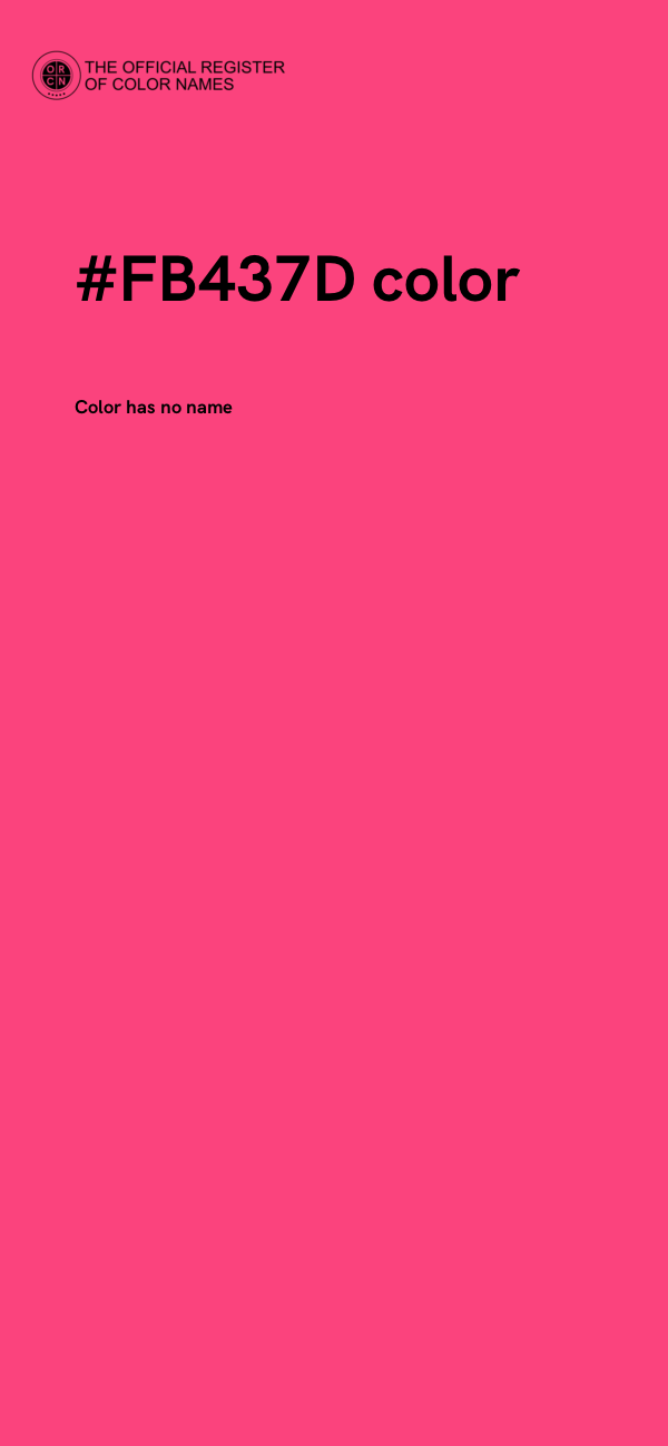 #FB437D color image