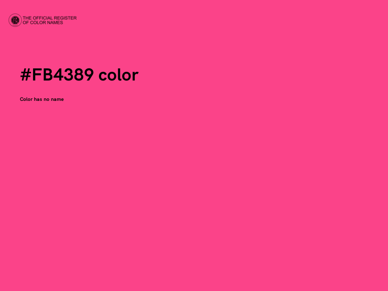 #FB4389 color image