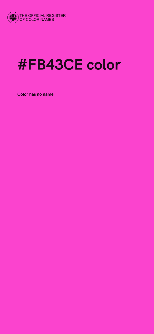 #FB43CE color image