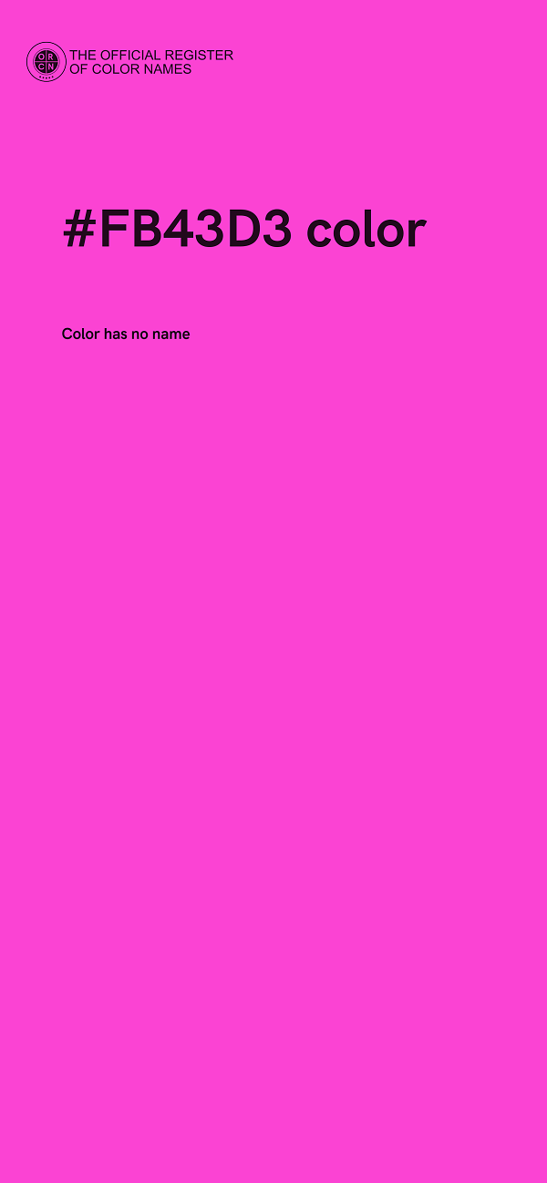 #FB43D3 color image