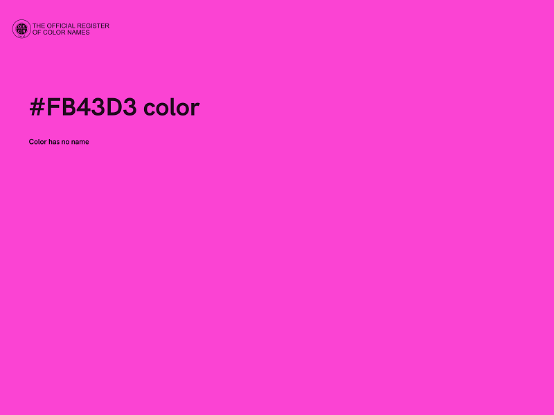 #FB43D3 color image