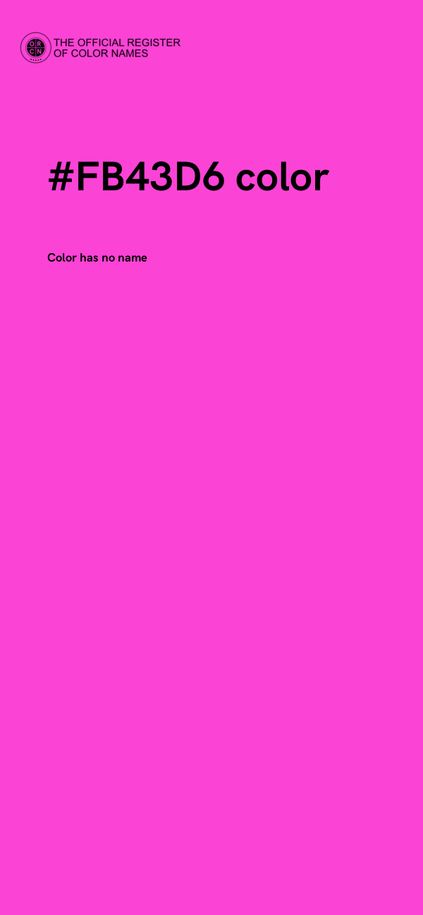 #FB43D6 color image