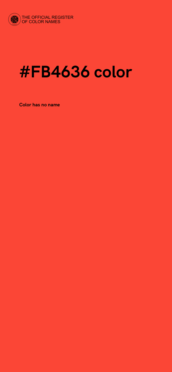 #FB4636 color image