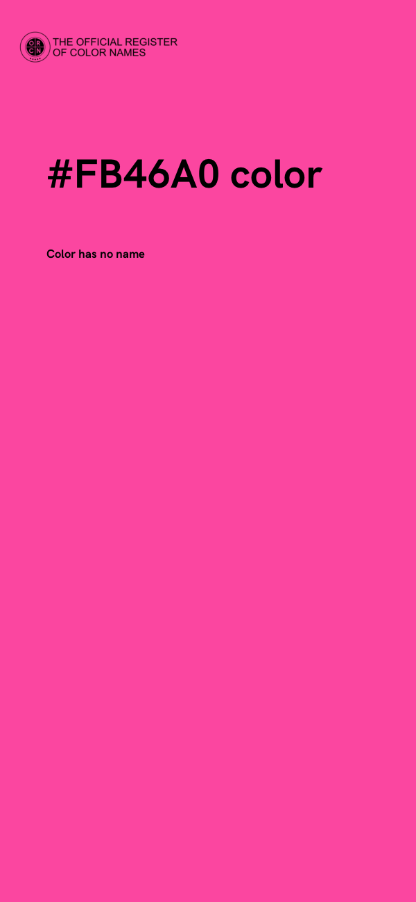 #FB46A0 color image