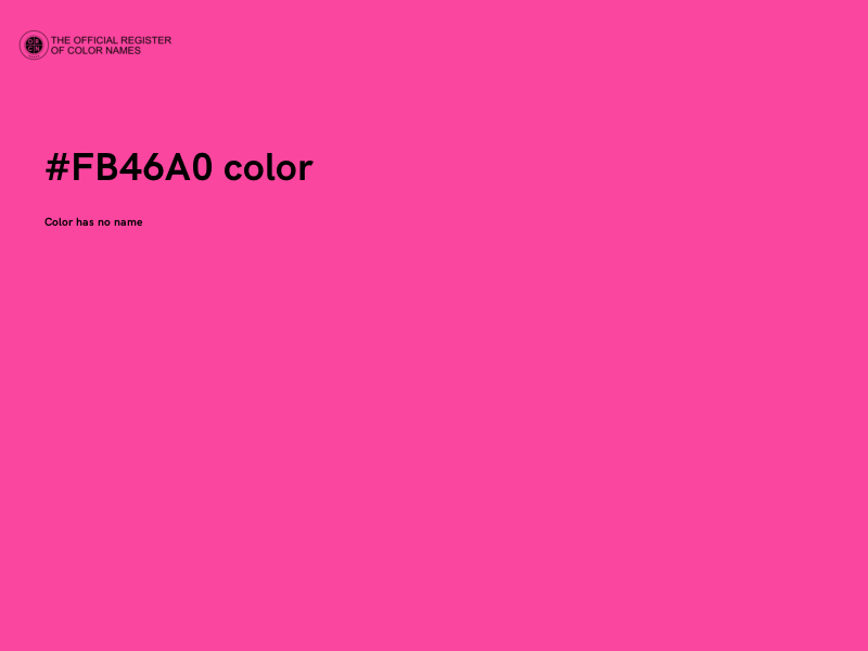 #FB46A0 color image