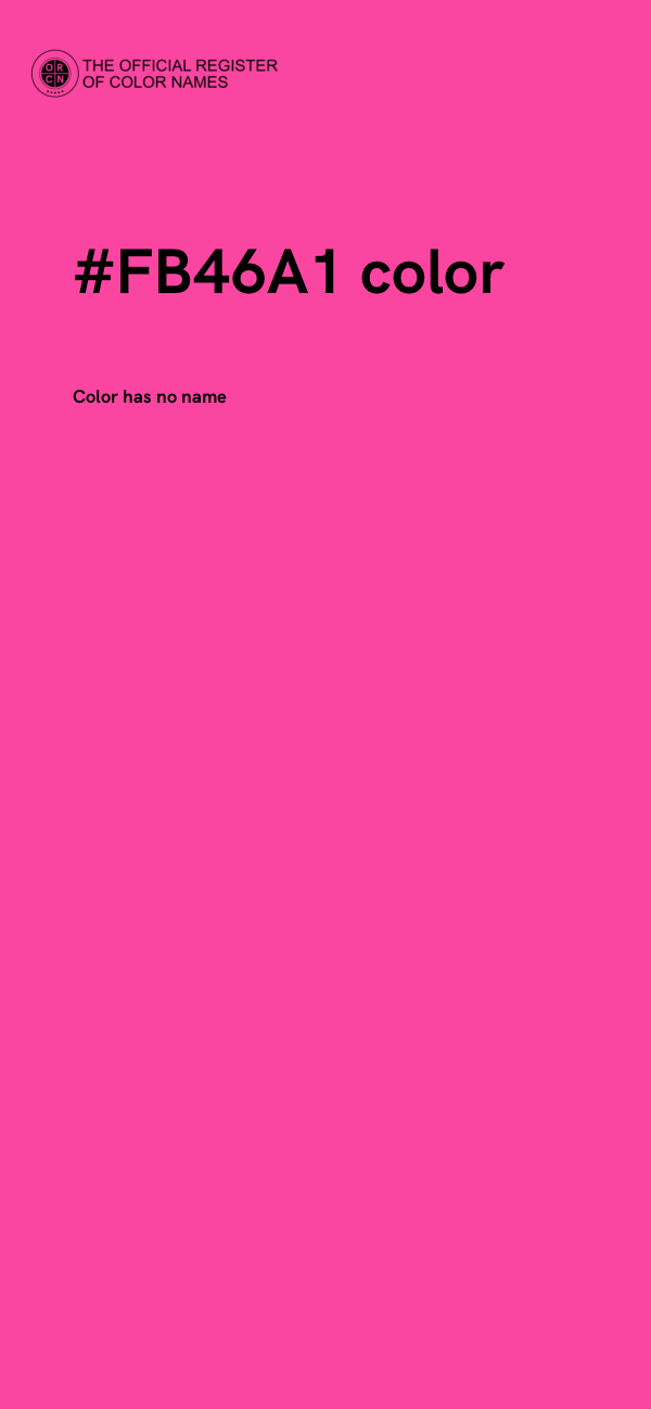 #FB46A1 color image