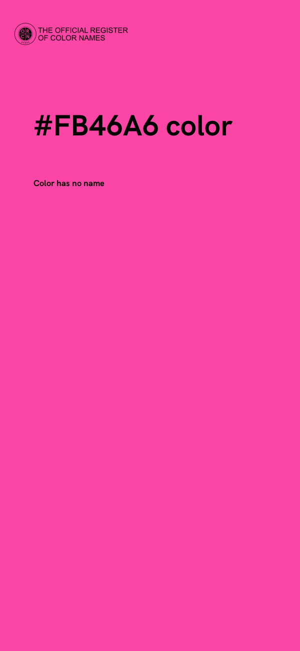 #FB46A6 color image