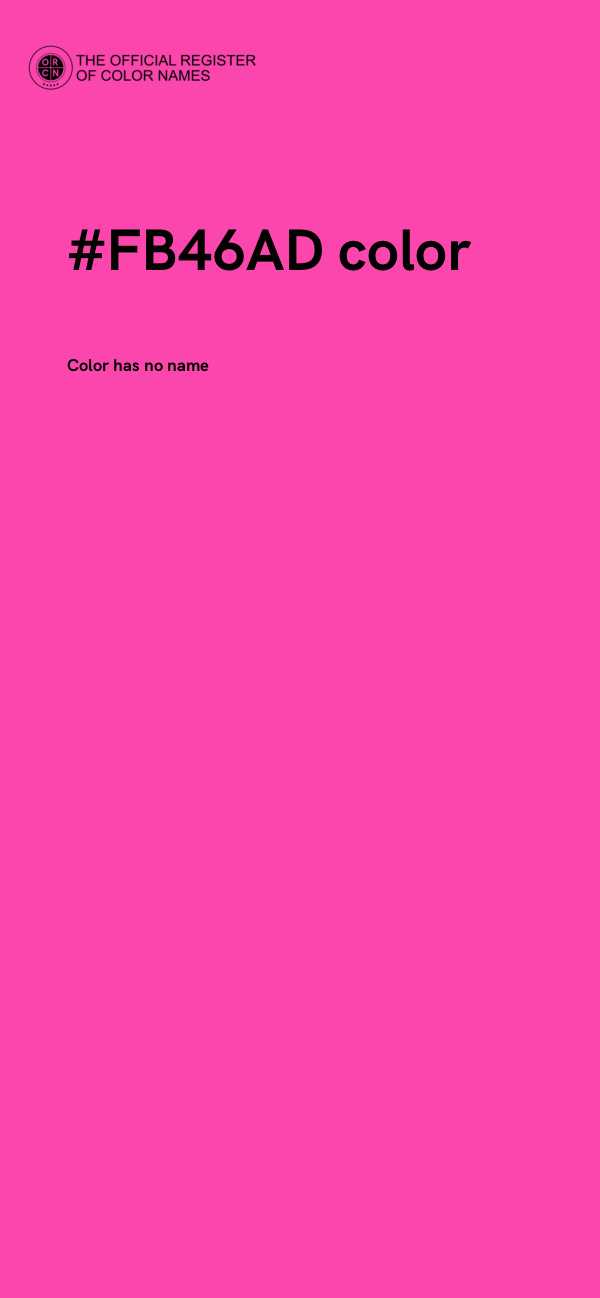 #FB46AD color image