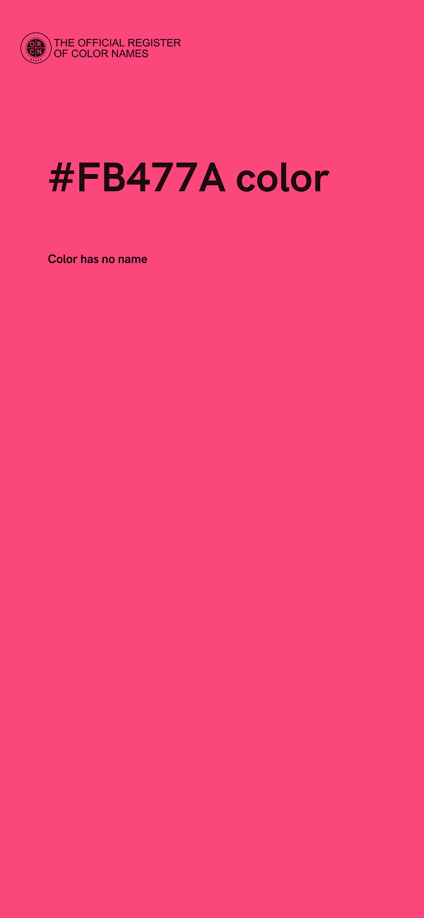 #FB477A color image