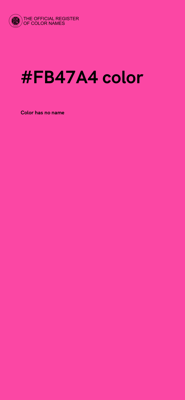#FB47A4 color image