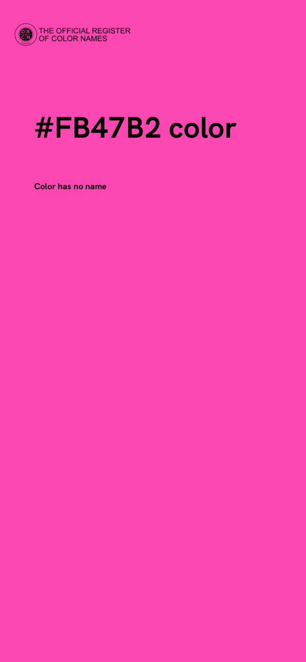 #FB47B2 color image