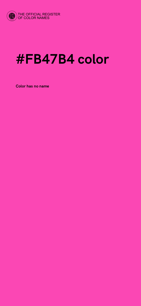 #FB47B4 color image