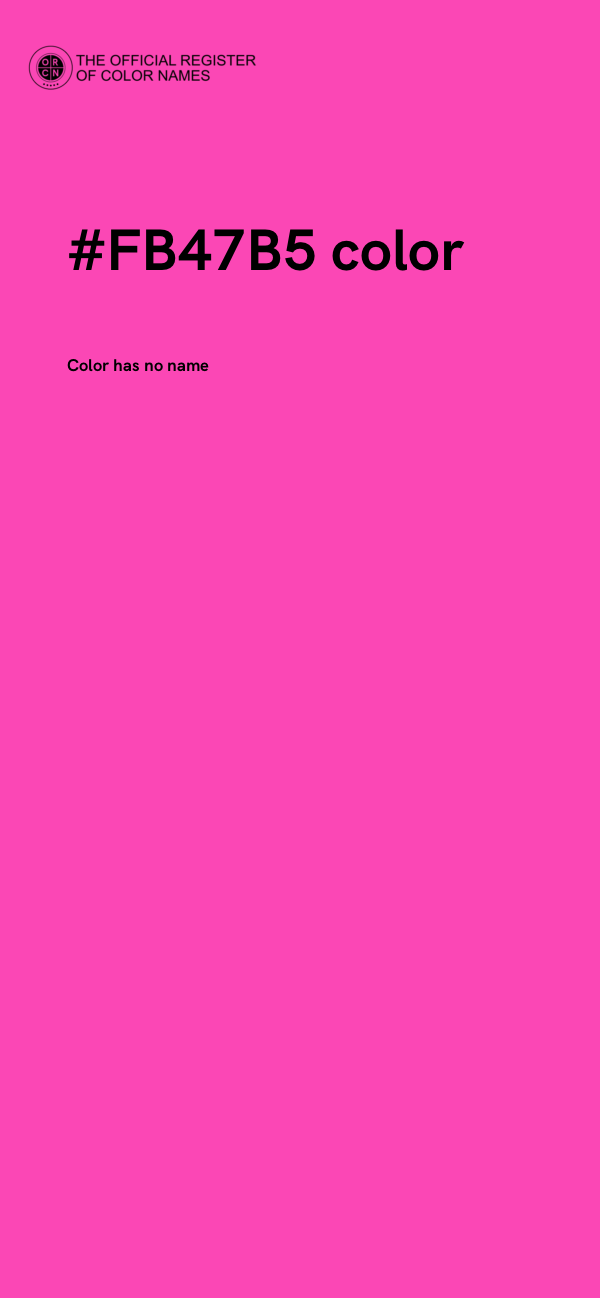 #FB47B5 color image