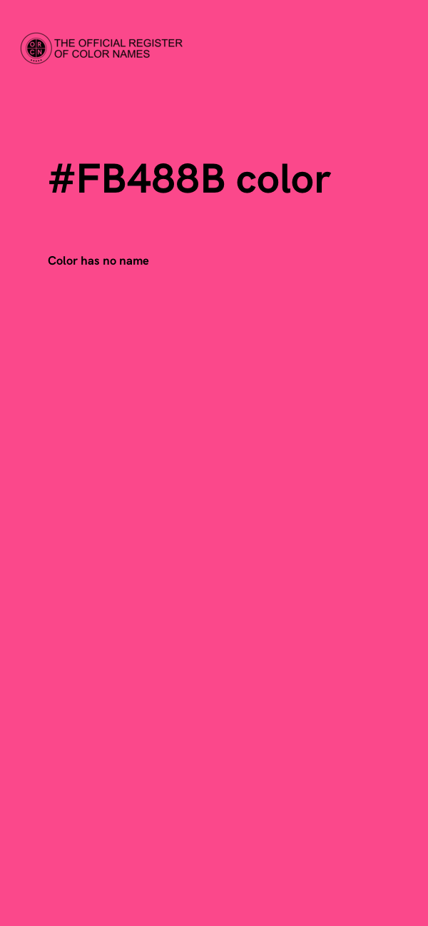 #FB488B color image