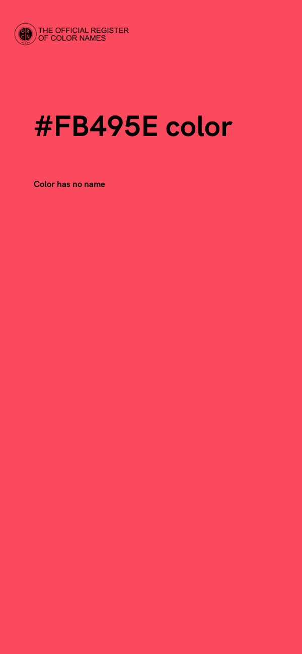 #FB495E color image