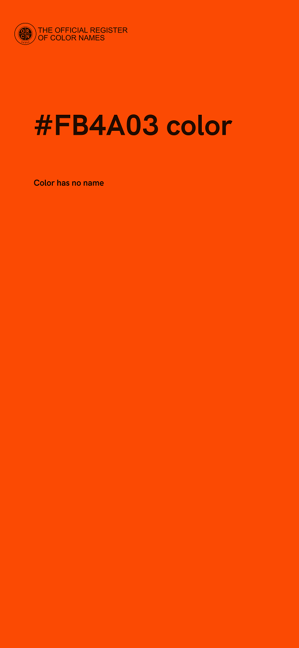 #FB4A03 color image