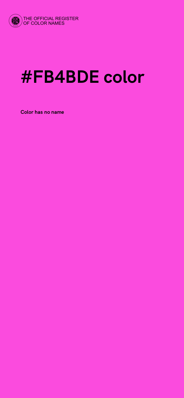 #FB4BDE color image
