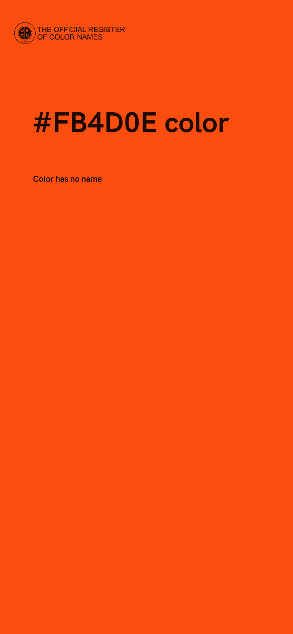 #FB4D0E color image