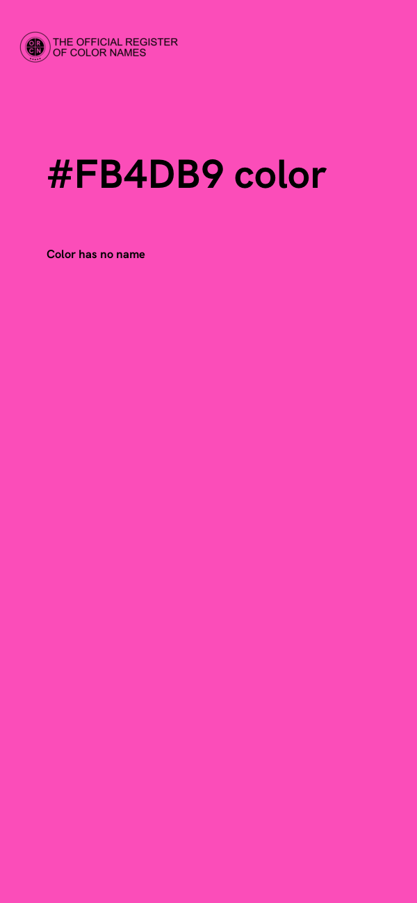 #FB4DB9 color image