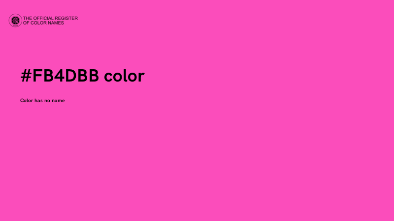#FB4DBB color image