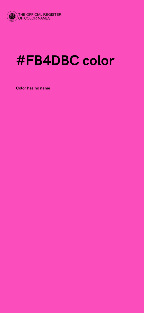 #FB4DBC color image