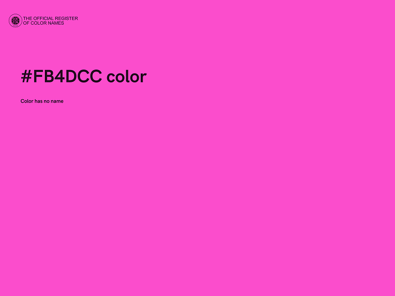 #FB4DCC color image