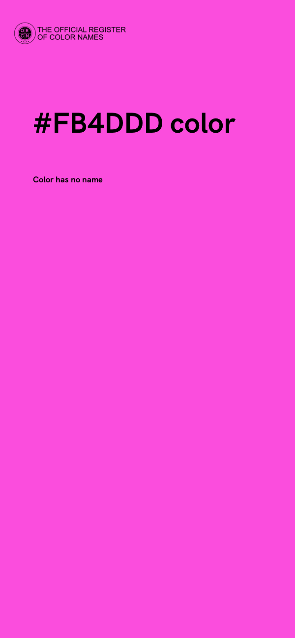 #FB4DDD color image