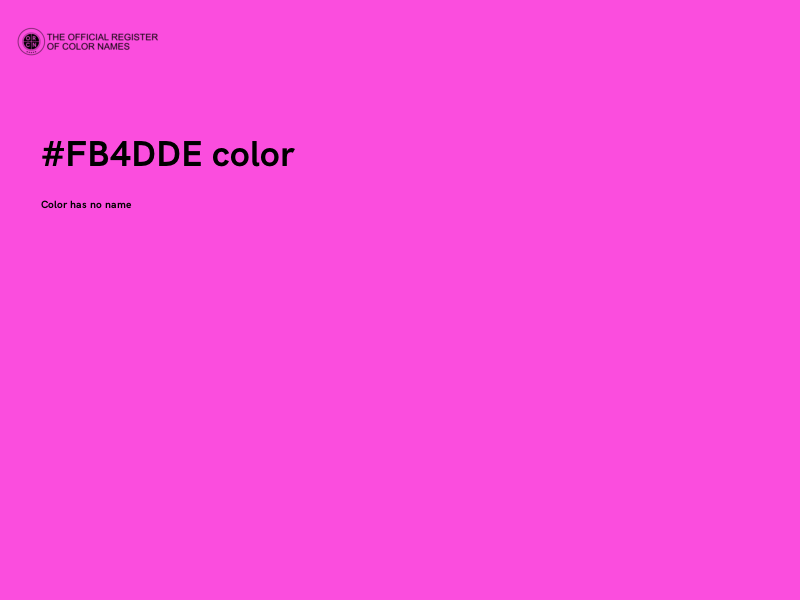 #FB4DDE color image