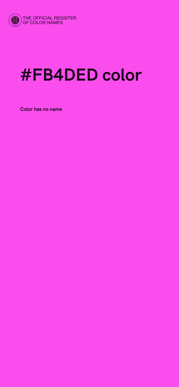 #FB4DED color image