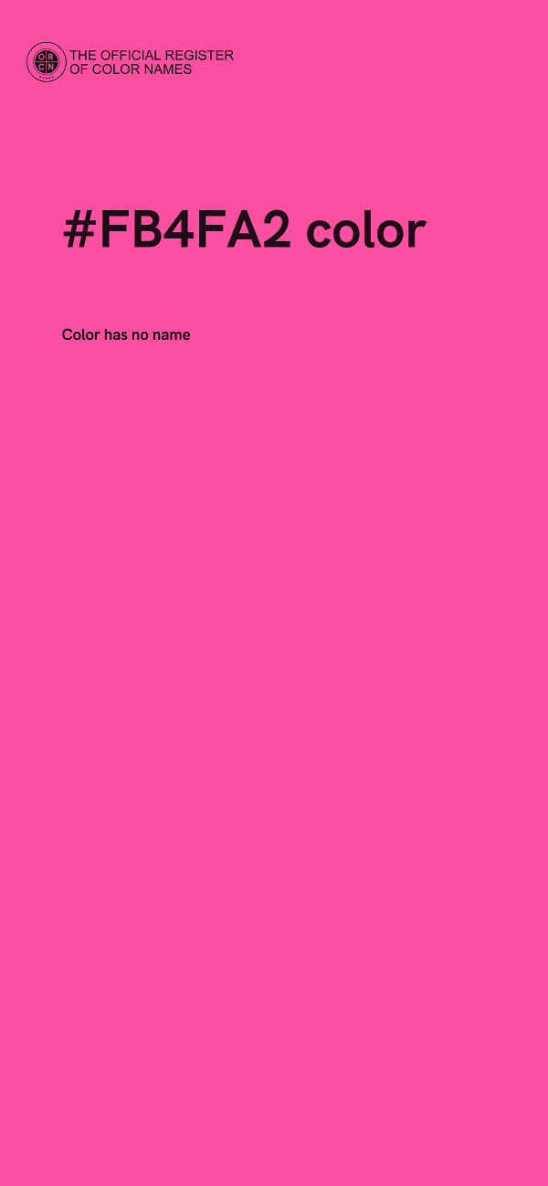 #FB4FA2 color image