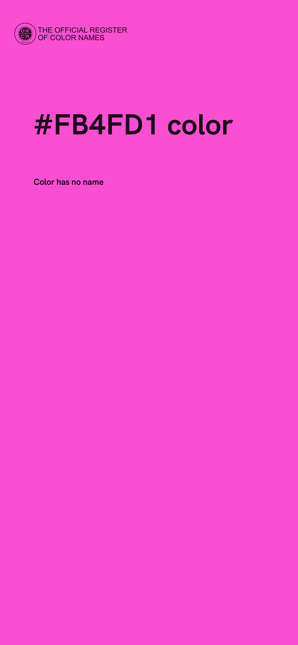 #FB4FD1 color image