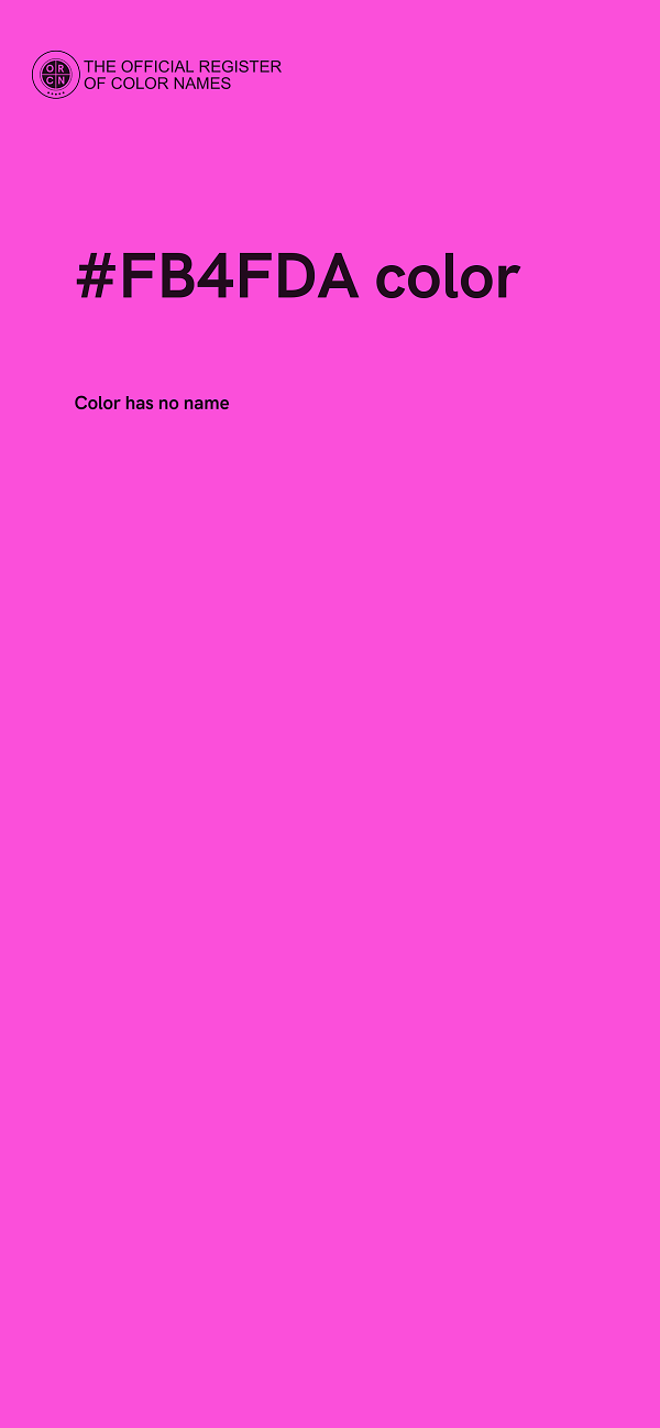#FB4FDA color image