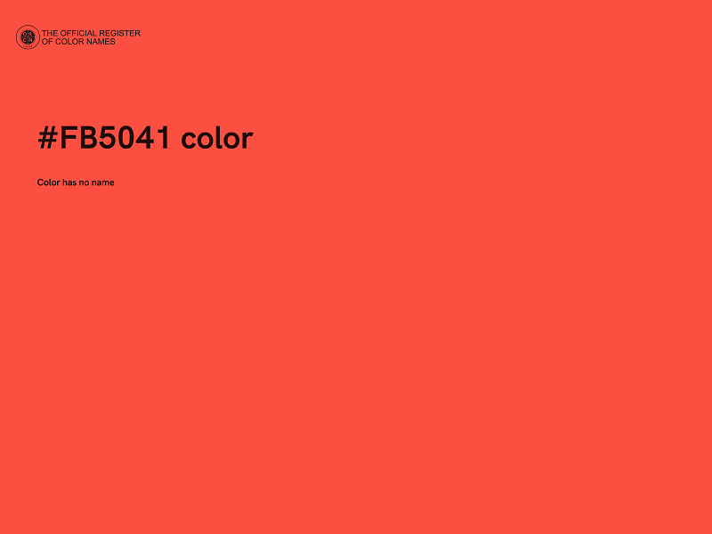 #FB5041 color image