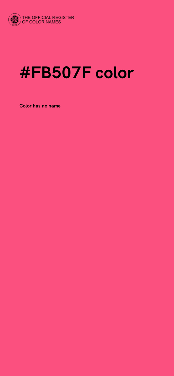 #FB507F color image