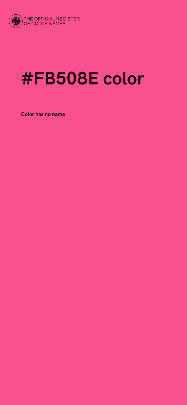 #FB508E color image