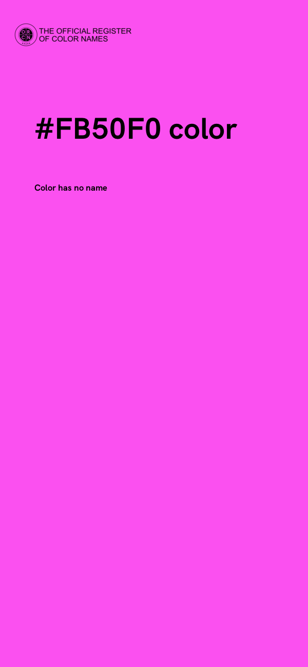 #FB50F0 color image