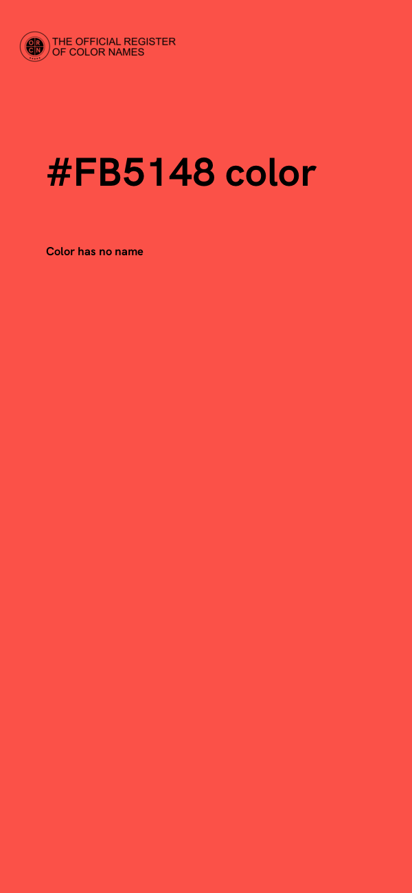 #FB5148 color image