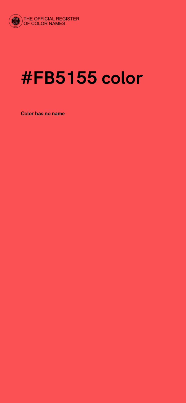 #FB5155 color image