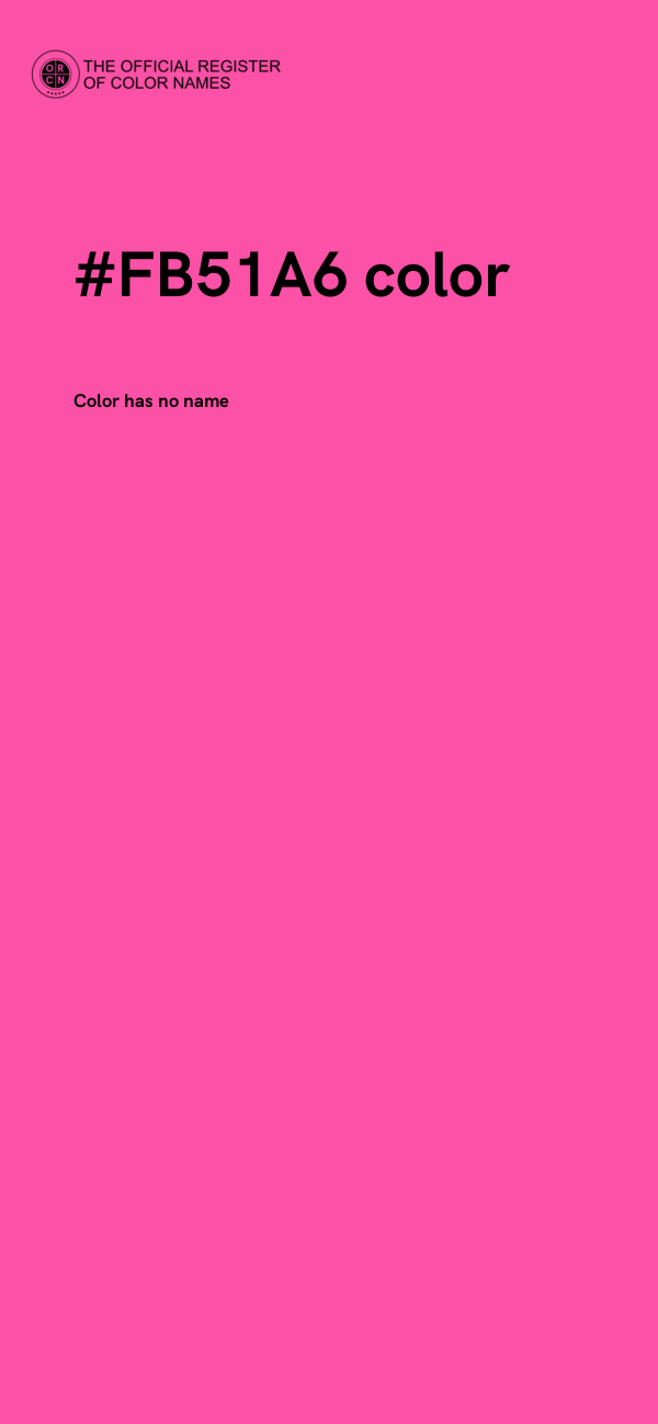 #FB51A6 color image