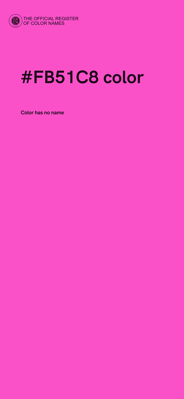 #FB51C8 color image