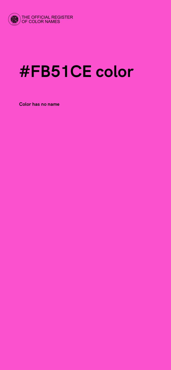 #FB51CE color image