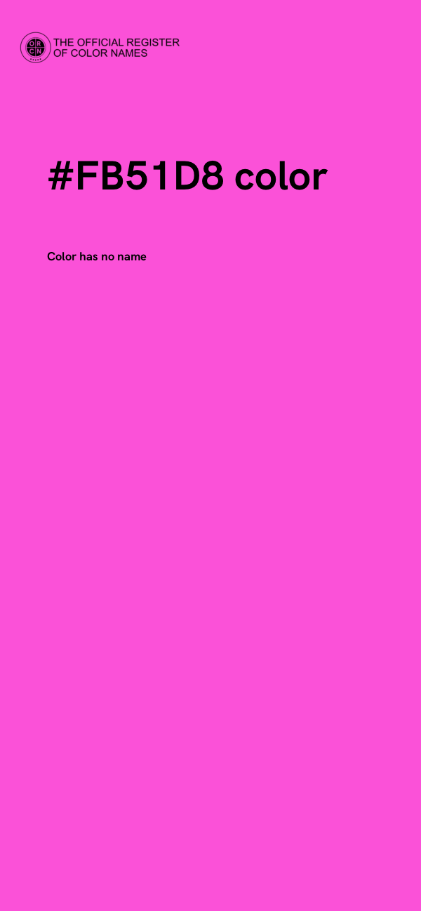 #FB51D8 color image