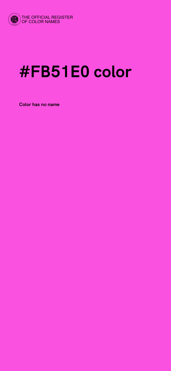 #FB51E0 color image