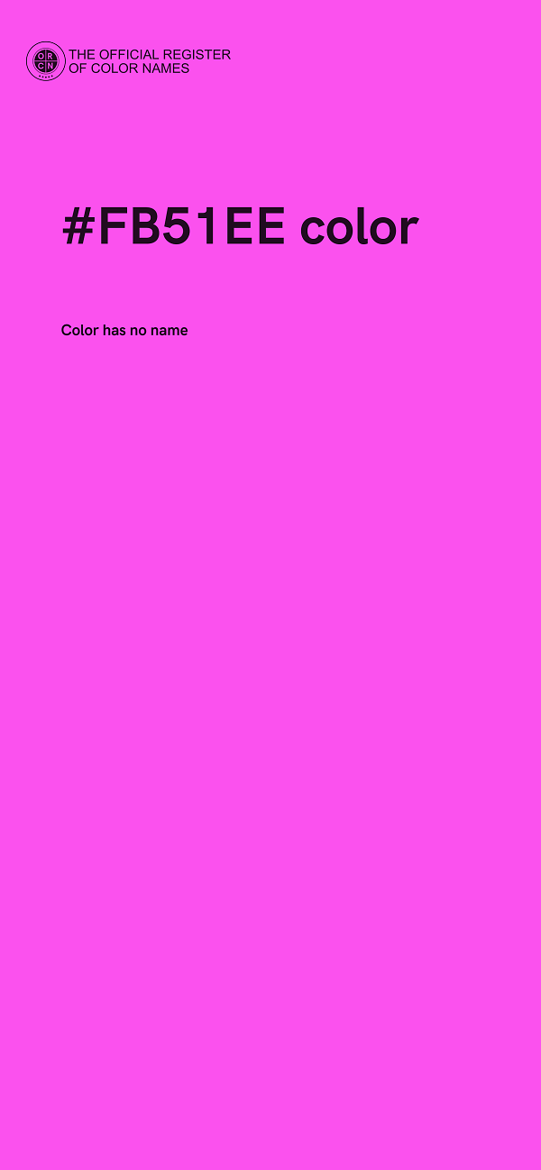 #FB51EE color image