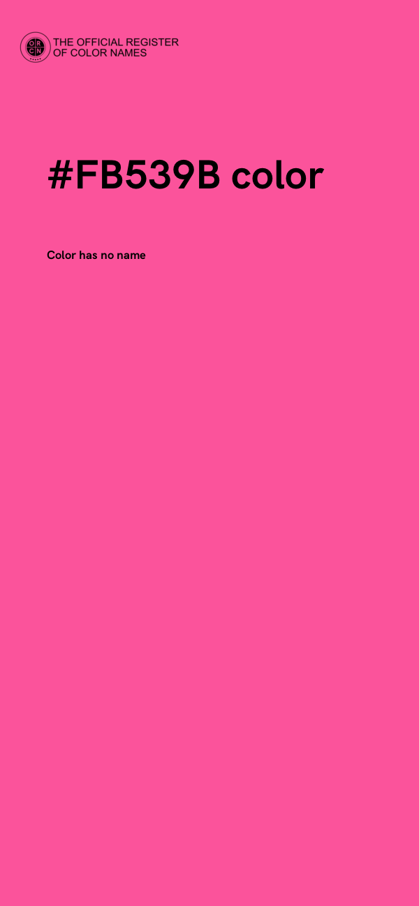 #FB539B color image