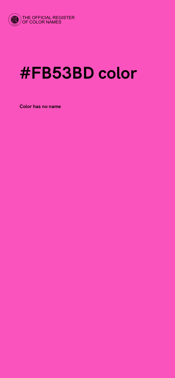 #FB53BD color image