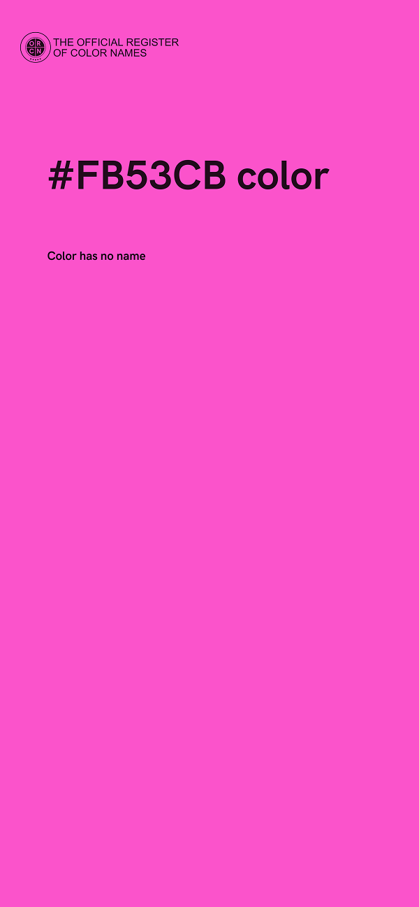 #FB53CB color image