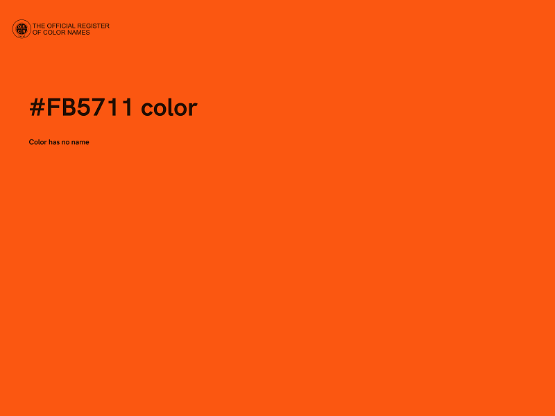 #FB5711 color image