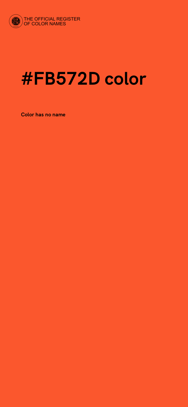 #FB572D color image