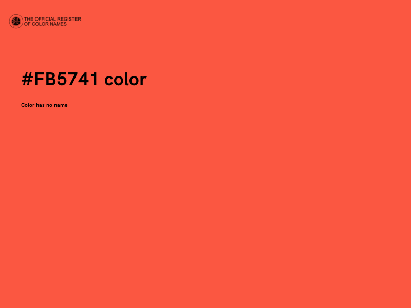 #FB5741 color image